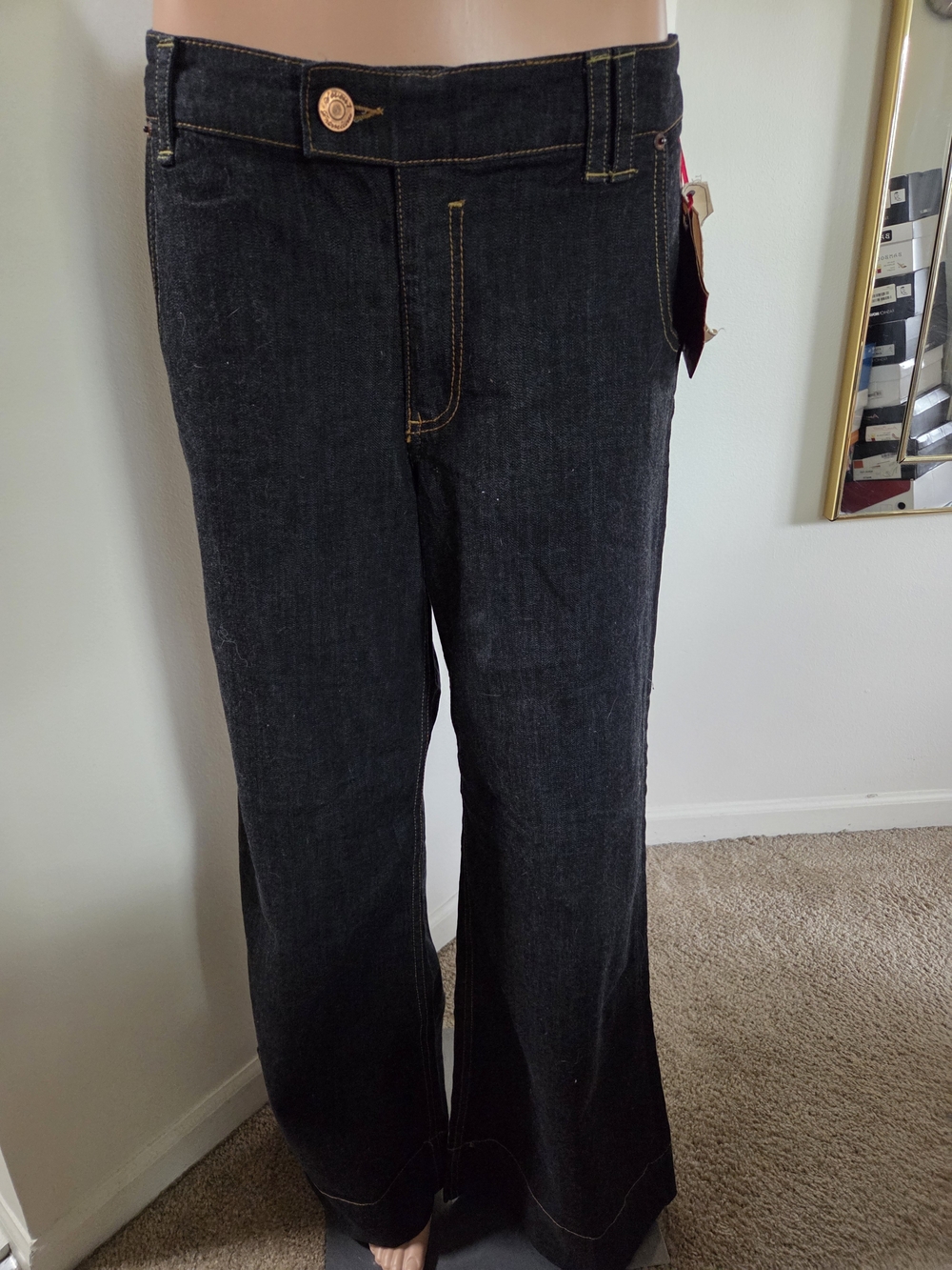 Vintage Y2K 7 For All Mankind Womens Low Rise Flared Jeans Size 10